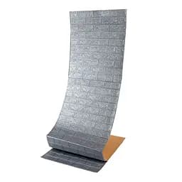 Самоклеюча 3D панель Sticker Wall SW-00001197 Під срібну цеглу в рулоні 20000x700x3мм