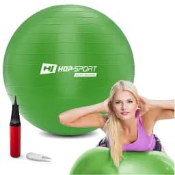 Фітбол Hop-Sport 65см зелений + насос 2020 - мініатюра 4