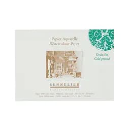 Склейка для акварелі Sennelier, 20 аркушів, холодне пресування, 300 г/м, 36x26 см