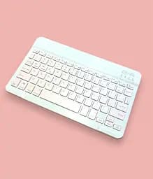 Бездротова клавіатура VHG QS-1010 Wireless Keyboard, White-Pink