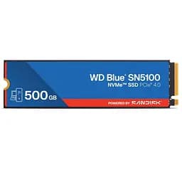 Накопитель SSD Sandisk m.2 NVMe 500GB WD Blue SN5100 PCIe 4.0 512 480 (WDS500G5B0E-00CPE0)