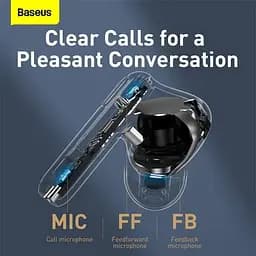 Навушники Bluetooth Baseus Simu ANC S2 (NGS2-0G) сірі - мініатюра 6