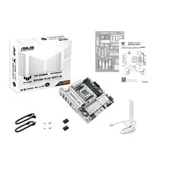 Материнcька плата Asus TUF GAMING B850M-PLUS WIFI7 W sAM5 B850 4xDDR5 M.2 HDMI DP Wi-Fi BT mATX білий - мініатюра 2