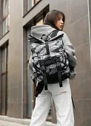 Жіночий рюкзак Sambag RollTop DOUBLE PALM 41 х 27 х 18 см (24330720) - мініатюра 2