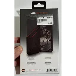 Оригінальний протиударний чохол UAG Monarch для iPhone 13 / iPhone 14 (6.1") Black Leather (113171114040) - мініатюра 6