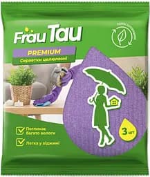 Серветки целюлозні Frau Tau Преміум 3 шт