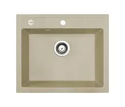 Кухонна мийка Adamant PRIZMA ivory 590x495x200 мм, без крила 59 см - мініатюра 1
