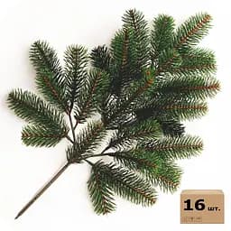 Гілка хвойна Hvoya Premium лита зелена 53 см 16 шт.