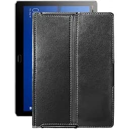 Чохол StatusCASE з екошкіри для планшету Huawei MediaPad M3 lite 10 Чорний глянець
