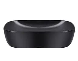 Комплект Qtap Robin: Раковина накладна прямокутна 600x390x150 мм Matt Black + Донний клапан PU03 (QT132143PMBMBN47296) - мініатюра 2
