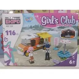 Конструктор Limo Toy для дівчаток фургончик Girls Club, 116 деталей (KB 124)