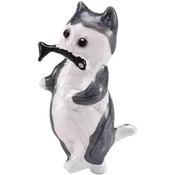 Брошь Кот с рыбой (494693321)