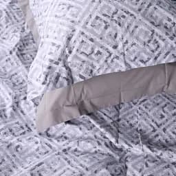 Наволочка MirSon Поплін 00-6 Geometry Grey 40х40 см сіра (2200009705380) - мініатюра 3