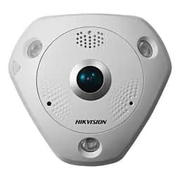 IP-відеокамера 12Mp Hikvision DS-2CD63C5G0E-IVS(B) f=2mm Fisheye, з 2 мікрофонами (99-00002781) - мініатюра 1