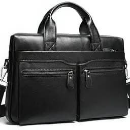 Чоловіча сумка для ноутбука й документів чорна SK N76955 Tiding Bag - мініатюра 1