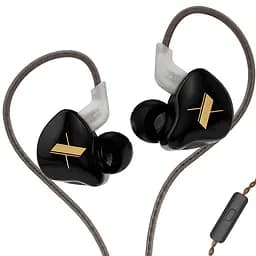 Вакуумные наушники KZ EDX с заушными крючками (Черный)




