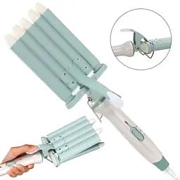 Плойка для волос VGR с керамическим покрытием, 5 волн, 90 Вт.