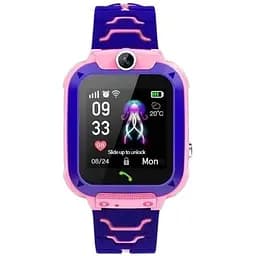 Смарт-годинник XO H100 для дітей GPS-трекер рожевий (MAW-44222_1163)