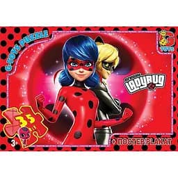 Дитячий пазл "Леді Баг" G-Toys LB1021 постер 35 елементів