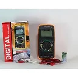 Мультиметр Digital DT-9207 A+ кліщі струмовимірювальні портативний тестер жовтий/чорний - мініатюра 10