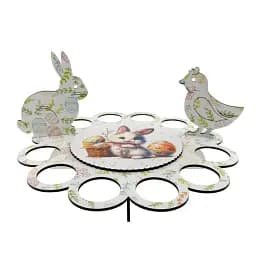 Великодня підставка біла на 12 яєць 