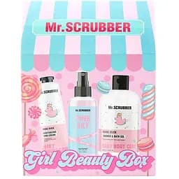 Подарочный набор Mr.Scrubber Girl Beauty Box: спрей для тела Pink Sky 60 мл + крем для рук Magic Duck 30 г + гель для душа Magic Duck 200 мл (1329)
