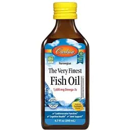 Жирні кислоти Carlson Labs The Very Finest Fish Oil 200 мл Лимон