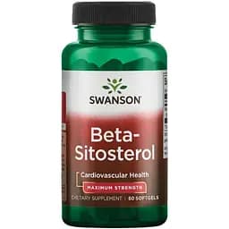 Бета-ситостерол Swanson Beta-Sitosterol Maximum Strength 160 мг 60 капсул (2022-10-0425)
