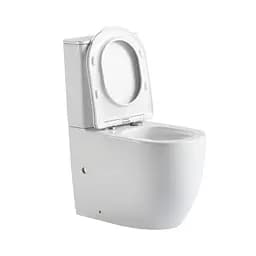 Унітаз підлоговий Qtap Robin New Ultra Quiet безобідковий з сидінням Soft-close White QT13226083AW, Білий - мініатюра 5