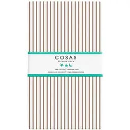 Простынь Cosas на резинке в детскую кроватку 60х120 lines beige, бежевый (Полоса_беж_1)
