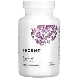Тироксин Thorne Thyrocsin Thyroid Cofactors, 120 вегакапсул для поддержки щитовидной железы