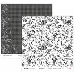 Бумага для скрапбукинга "Recipe book" 1 двухсторонняя 30.48х30.48см 200г/м² Rosa Talent