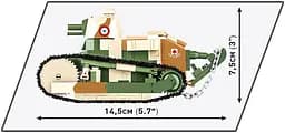 Конструктор COBI танк 1:35 RENAULT FT 2991 - мініатюра 3