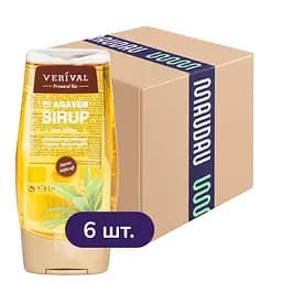 Упаковка сиропа агавы Verival органический 1.5 л (250 мл х 6 шт.)