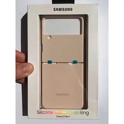 Оригінальний силіконовий чохол із кільцем Samsung для Galaxy Z Flip4 Silicone Cover with Ring Pink EF-PF721TPEGUA - мініатюра 3
