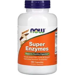 Натуральна добавка NOW Super Enzymes, 180 капсул