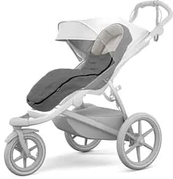 Теплий конверт-накидка Thule Stroller Footmuff Grey Melange (TH 11200324) - мініатюра 4