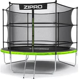 Батут із внутрішньою сіткою Zipro Jump Pro 10 футів 312 см чорно-зелений (5902659840677)