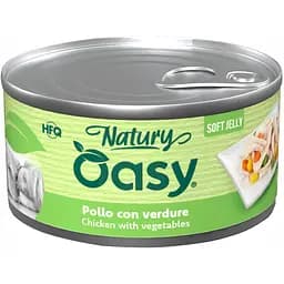 Вологий корм Oasy Dog Wet Natury для собак курка з овочами 150 г