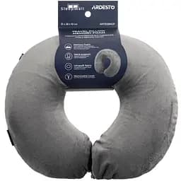 Подушка ортопедична Ardesto Sleepwell Travel 31х28х10 см сіра (ART3128NGP)