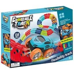 Інтерактивний трек з інерційною машинкою SHT 288 Changeable Trak (138pcs/1CAR) Colorful Epik - мініатюра 3