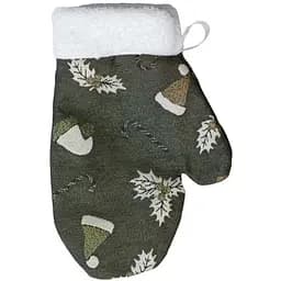 Рукавичка декоративна Прованс Шапочки на зеленому 26х18 см (37554)