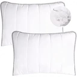 Набір подушок Ideia Line антиалергенне волокно з блискавкою 50х70 см 2 шт. білий (8-35510)