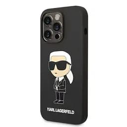 Чехол Karl Lagerfeld Liquid SilicOne Ikonik NFT для iPhOne 14 Pro Black
