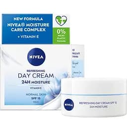 Освежающий дневной крем Nivea SPF 15 интенсивное увлажнение 24 часа 50 мл