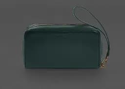 Кожаный клатч-купюрник 4.0 зеленый краст