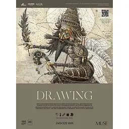 Блок Muse Drawing на склейці 24x32 см 30 аркушів в асортименті (PB-GB-030-083)