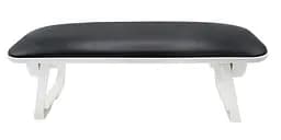 Підлокітник для манікюру Nail Hand Pillow Ергономічна підставка під руку 32 х 10,5 см складні ніжки Чорний - мініатюра 2
