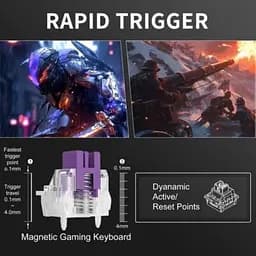 Клавіатура MageGee MK-BOX RGB Magnetic Amethyst Switch (6971969728646-UA) Black - мініатюра 9