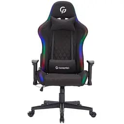 Ігрове крісло GamePro RGB Size L Fabric Black (GC700FB) - мініатюра 2